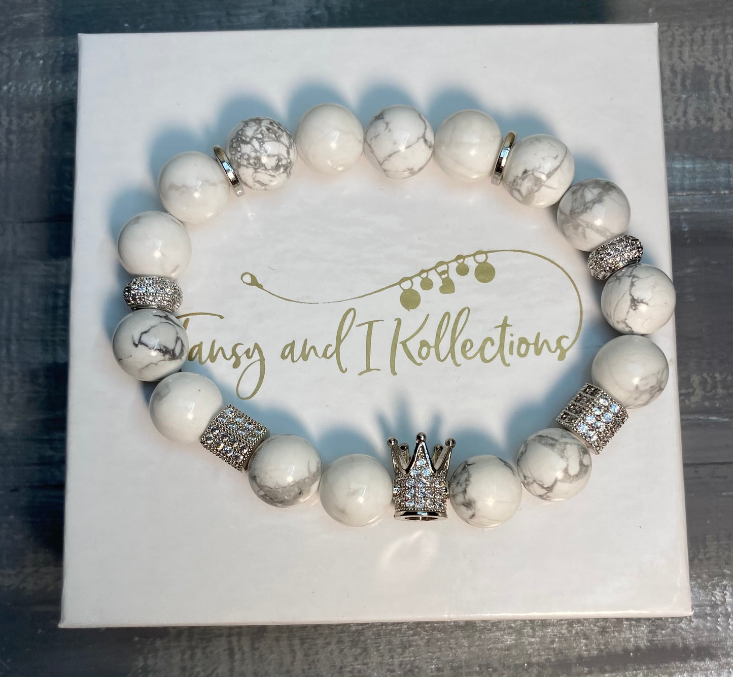 TAIK Royal Howlite Crown Bracelet™