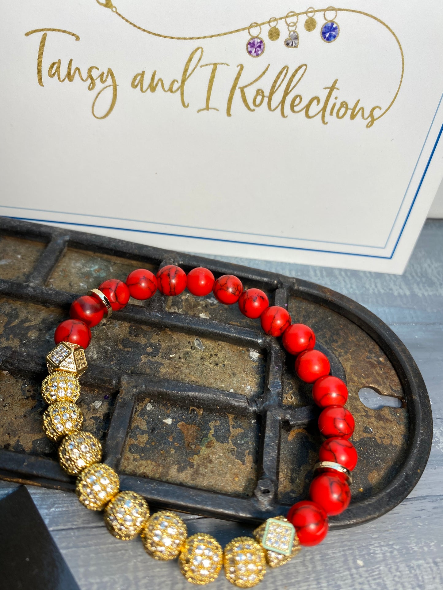 TAIK Red Turquoise Crystal Bracelet™