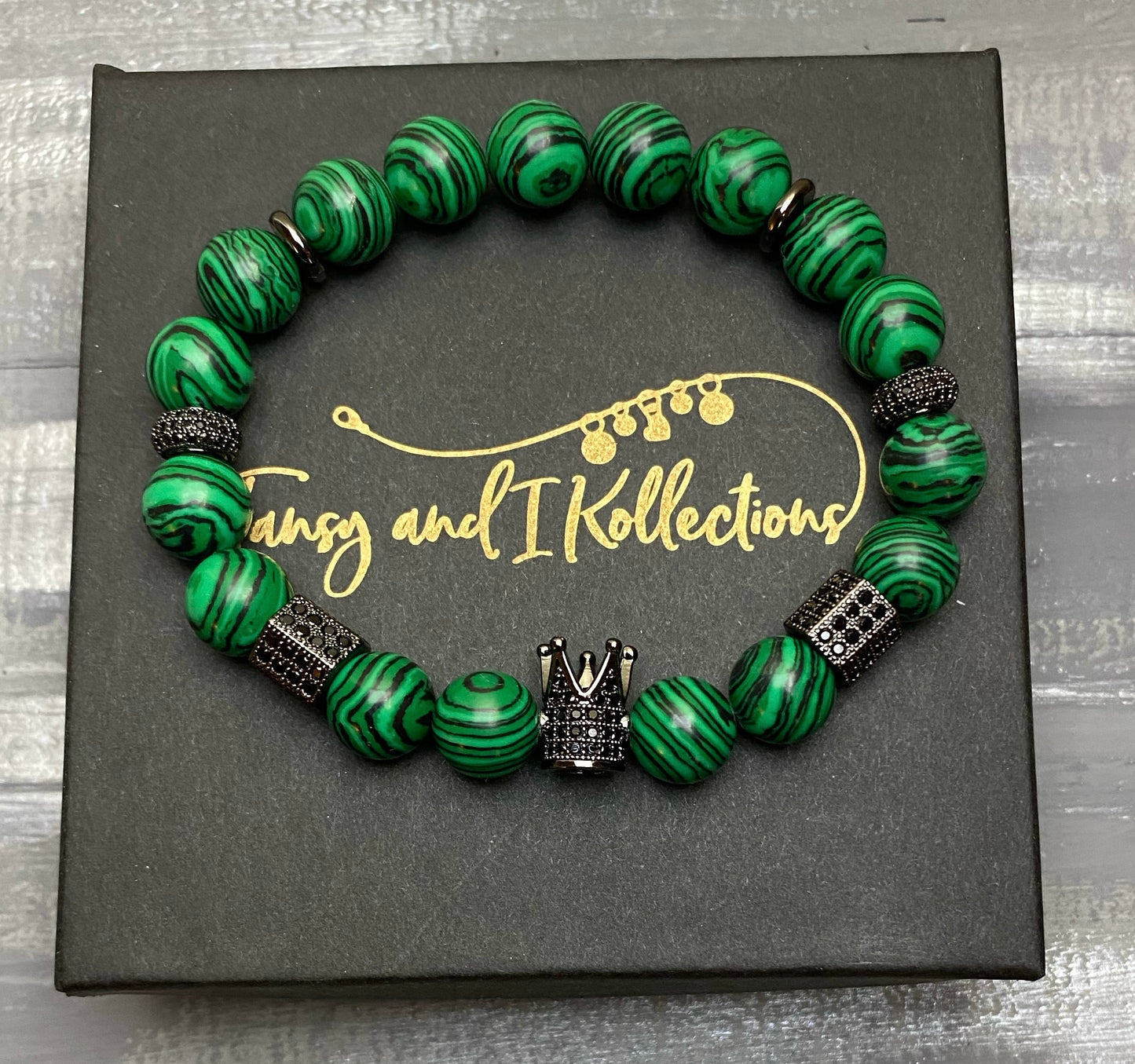 TAIK Malachite Onyx Crown Bracelet™