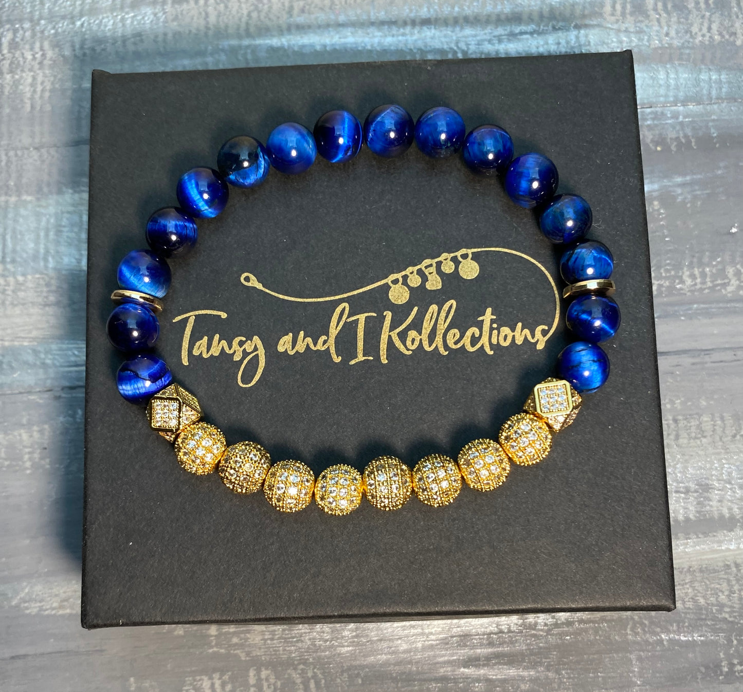 TAIK Blue Tiger’s Eye Crystal Bracelet™